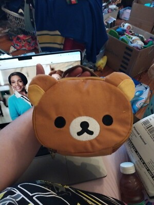 Rilakkuma Face-Shaped Makeup Bag Bioworld | eBay US