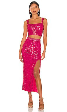 SAYLOR Brinkley Set in Fuchsia from Revolve.com | Revolve Clothing (Global)