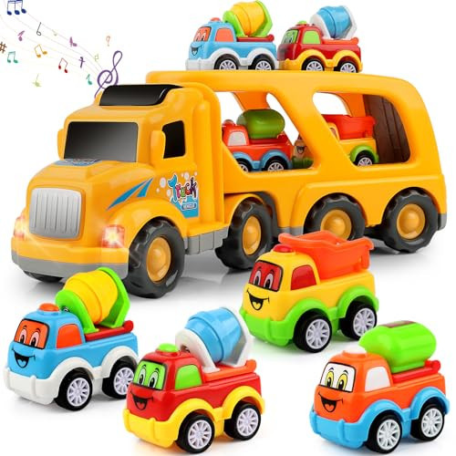 Nicmore Construction Truck Toddler Toys Car: Toys for 2 3 4 Year Old Boy 5 in 1 Carrier Toys for Kids Age 2-3 2-4 | 18 Months 2 Year Old Boy Christmas Birthday Gifts | Amazon (US)