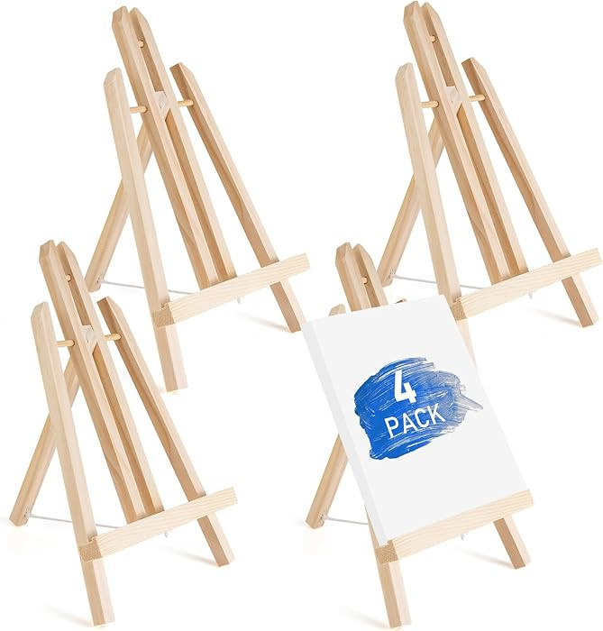 Falling in Art 12Inch Wood Easel Stand, Tabletop Display Stand A-Frame Artist Easel for Painting ... | Amazon (US)