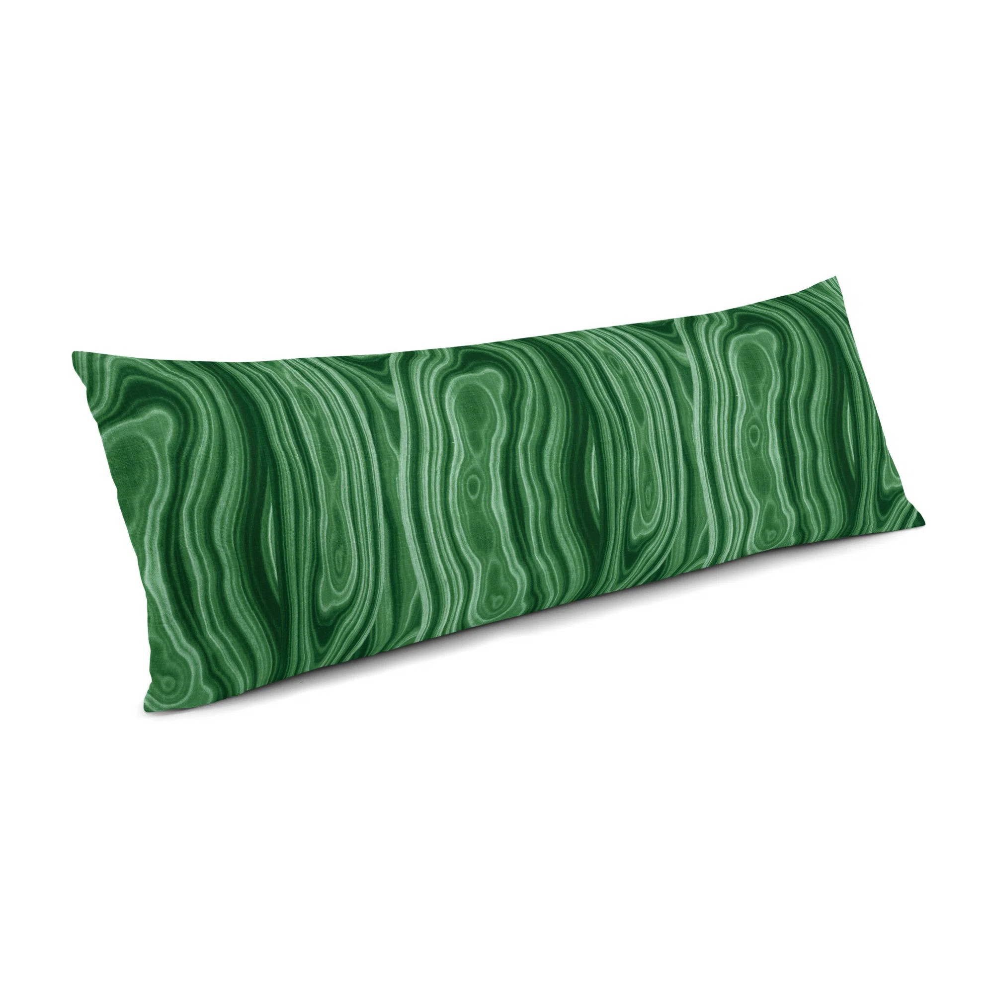 Malachite Abstract Cotton Blend Throw Pillow | Wayfair North America