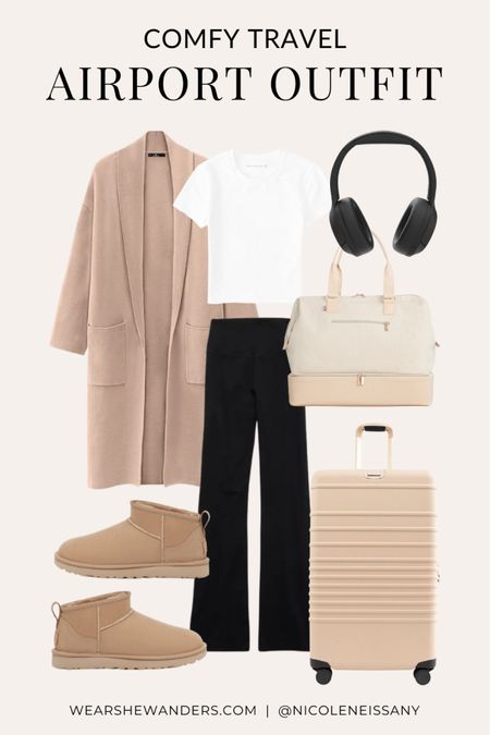 Airport outfit / travel outfit

// comfy travel outfit, comfy airport outfit, casual outfit, errands outfit, athleisure outfit, school outfit, coffee run outfit, brunch outfit, rainy day outfit, lazy day outfit, spring outfit, spring fashion, spring trends, spring 2024 trends, coatigan, coat cardigan, sweater cardigan, cropped tee, cropped t-shirt, flare leggings, flared leggings, ugg ultra mini, wireless headphones, beis weekender tote bag, beis weekender bag, travel tote, travel bag, beis carry on suitcase, beis luggage, Amazon, Abercrombie, Revolve, what to wear to the airport, travel style, travel fashion, neutral outfit, neutral fashion, neutral style, Nicole Neissany, Wear She Wanders, wearshewanders.com (4.4)

#LTKfindsunder100 #LTKsalealert #LTKfindsunder50 #LTKitbag #LTKshoecrush #LTKtravel #LTKstyletip