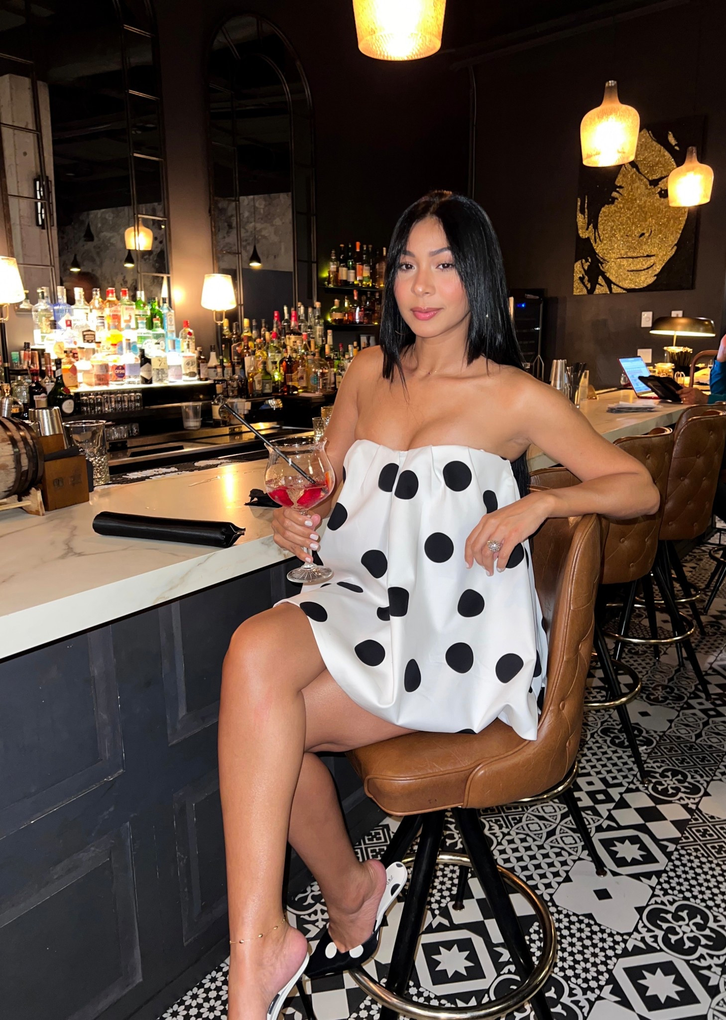 ✨Polka dot fever✨
Outfit from Zara, References here👇
Polka dot strapless dress 4661/072
Polka dot satin effect slingback high heels 3541/510

