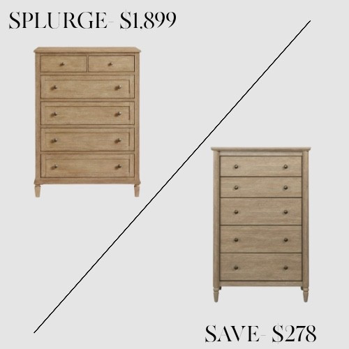 Thrifty Thursday find — this stunning dresser from Walmart gives the same timeless, Pottery Barn-inspired look for a fraction of the price. The wood tone, the clean lines, and the classic hardware make it an effortless dupe that feels high-end without the splurge. Perfect for creating a cozy, elevated bedroom on a budget.

#ThriftyThursday #DesignerDupe #LookForLess #SaveVsSplurge #PotteryBarnDupe #WalmartFinds #LTKHome #AffordableHomeDecor #NeutralHomeStyle #BedroomFurniture #ClassicDesign #ModernRustic #BudgetFriendlyHome #MySweetSavannahStyle

#LTKHome #LTKSaleAlert