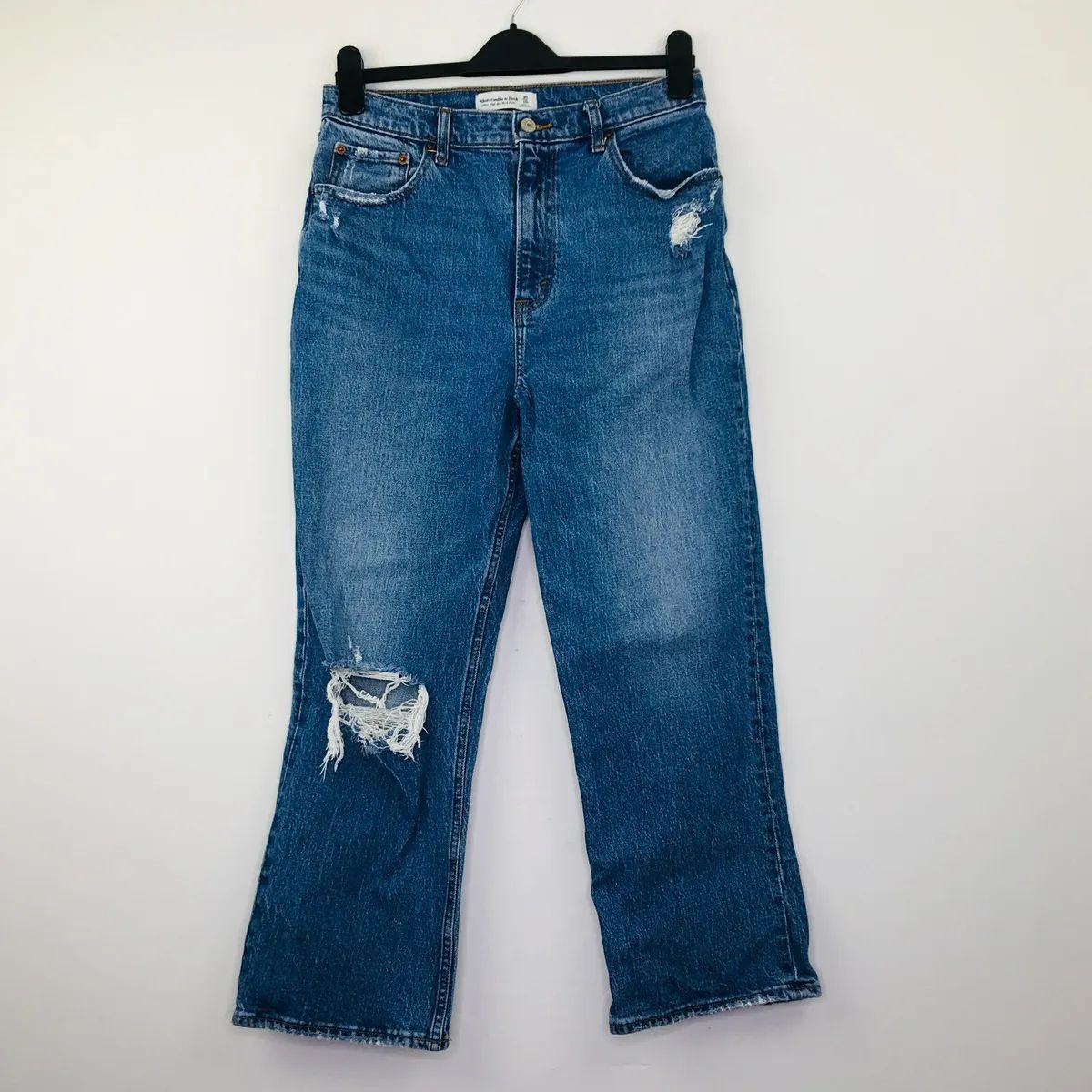 Abercrombie & Fitch Women's 30/10R Jeans Blue Ultra High Rise Kick Flare AA  | eBay | eBay US