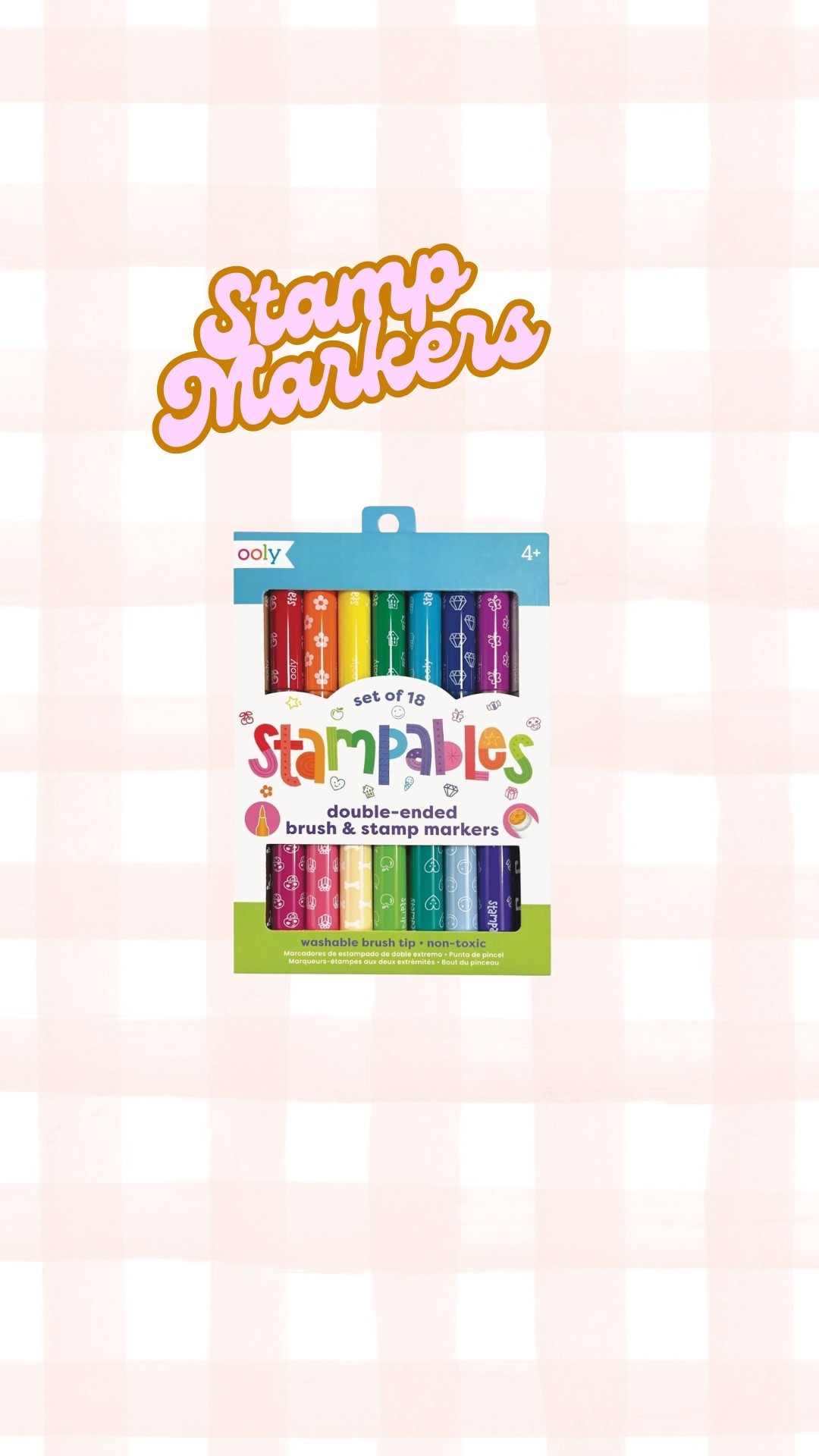 Stamp markers are so fun! I had similar ones as a kid and loved them  

#LTKKids
