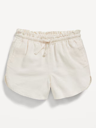 Dolphin-Hem Linen-Blend Shorts for Toddler Girls | Old Navy (US)
