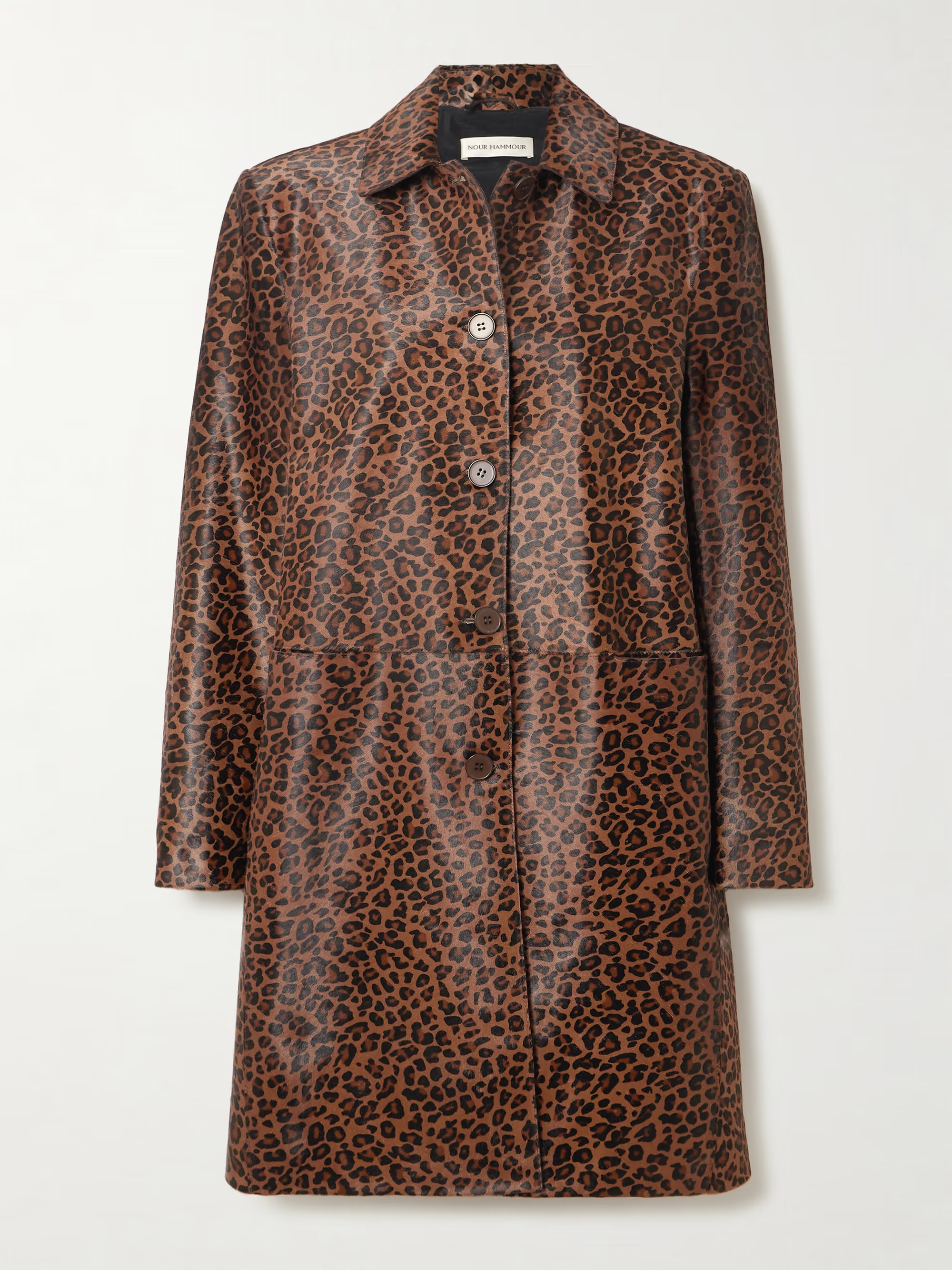 Leopard-print calf hair coat | NET-A-PORTER (UK & EU)