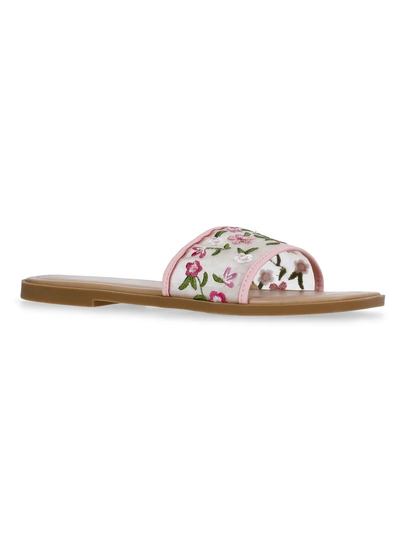 Weekend Academy Girls Floral Sandals | Walmart (US)