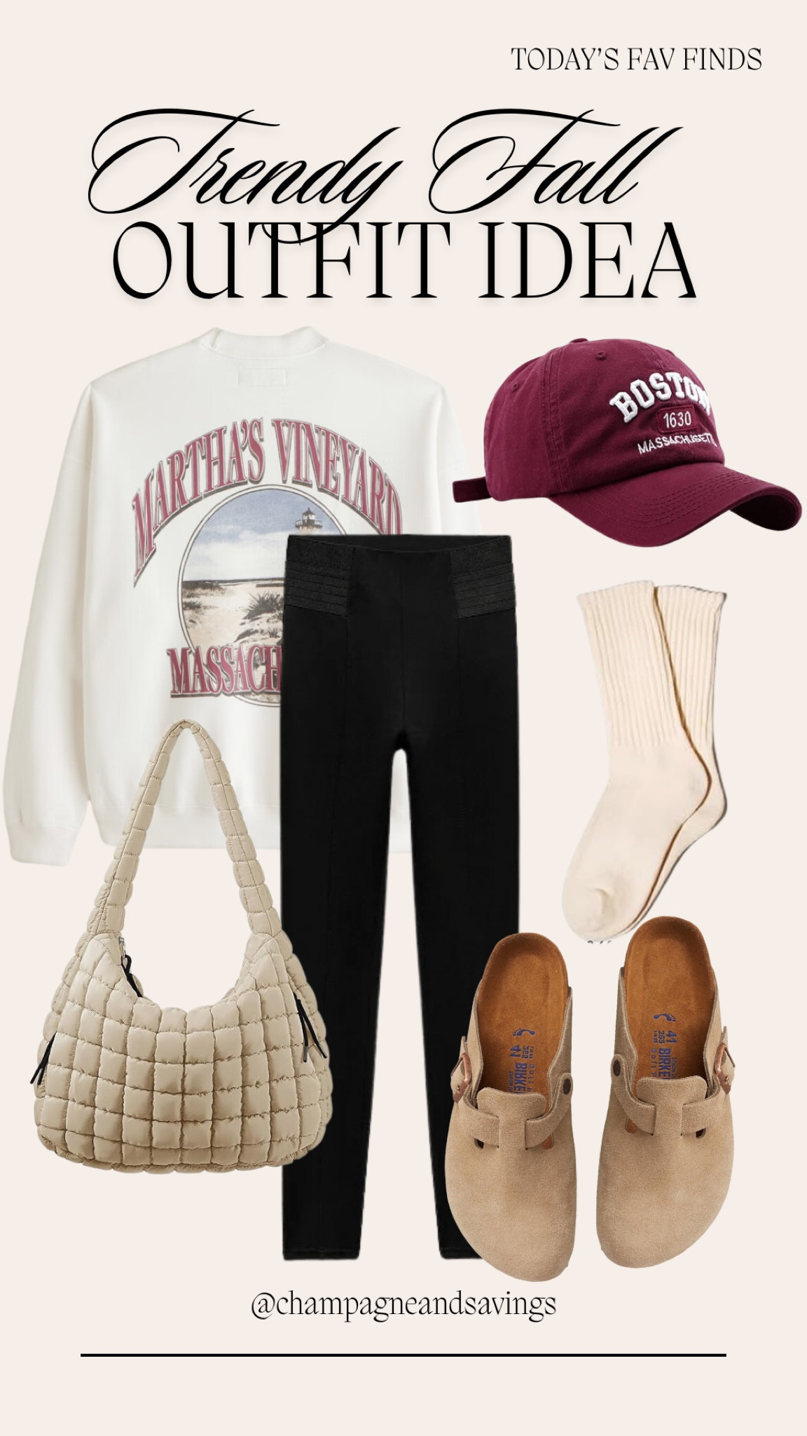A Birkenstock clog outfit for casual everyday occasions! The trending women’s shoes for Fall paired with the New England vibes it deserves. This casual outfit idea is perfect if you need a black leggings outfit idea that is quick and easy! 

#LTKShoeCrush #LTKStyleTip #LTKSeasonal
