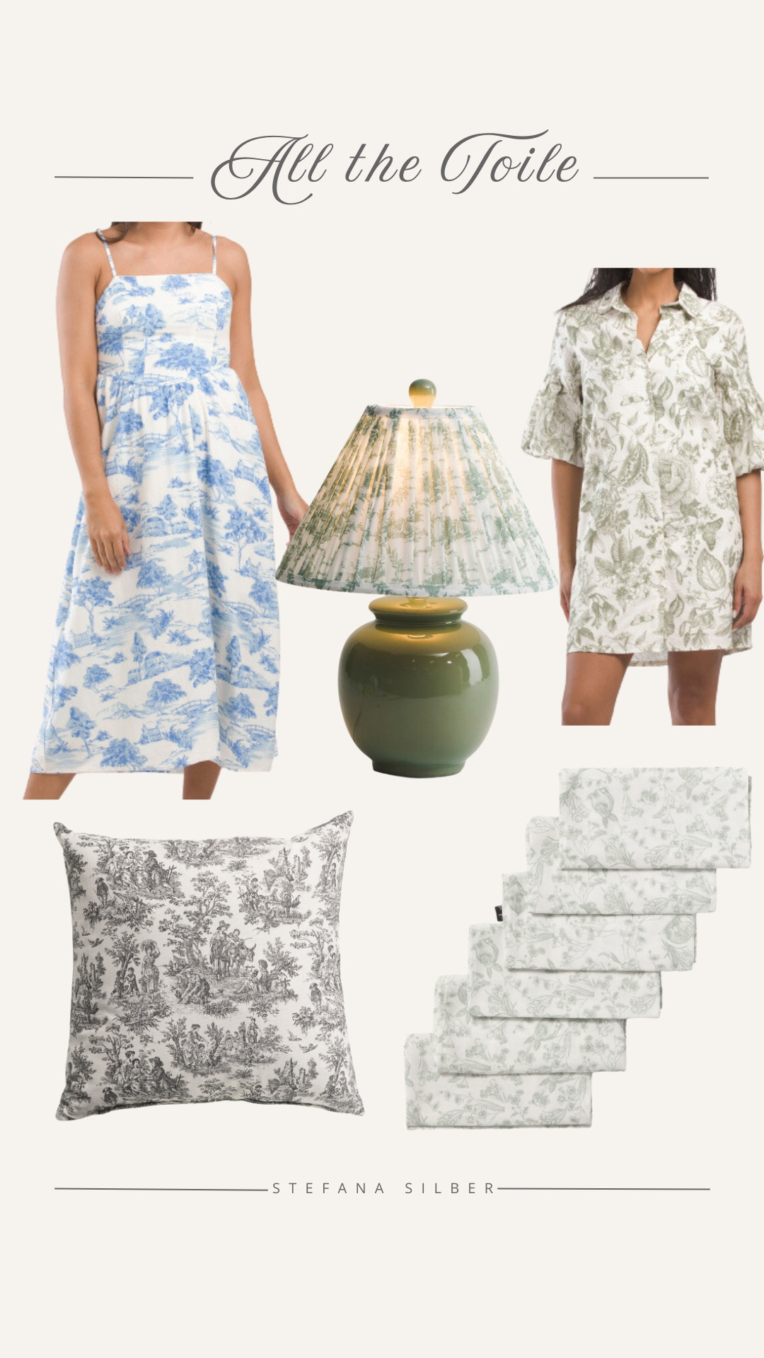 Toile finds at TJMaxx. The lamp is my favorite! 

Home decor, summer dresses, throw pillow, napkins, decor ideas

#LTKHome #LTKSeasonal #LTKOver40