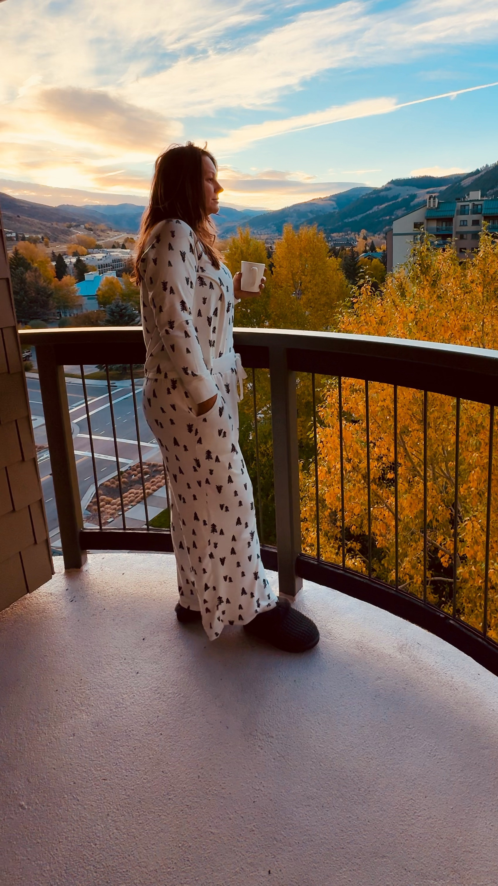 Mornings in Colorado. This pajama set is so comfortable! The perfect fall/winter comfy cozy set. Print is black pine trees on white. Available in several colors/prints. Sizes XS-3X
Upsized to XL in pants for extra room. Top is large. 
UGG slippers are TTS. 

#pajamas #pjs #cozy #Joyspun #Hacci #walmartpajamas #christmaspjs #christmaspajamas

#LTKMidsize #LTKTravel #LTKSeasonal