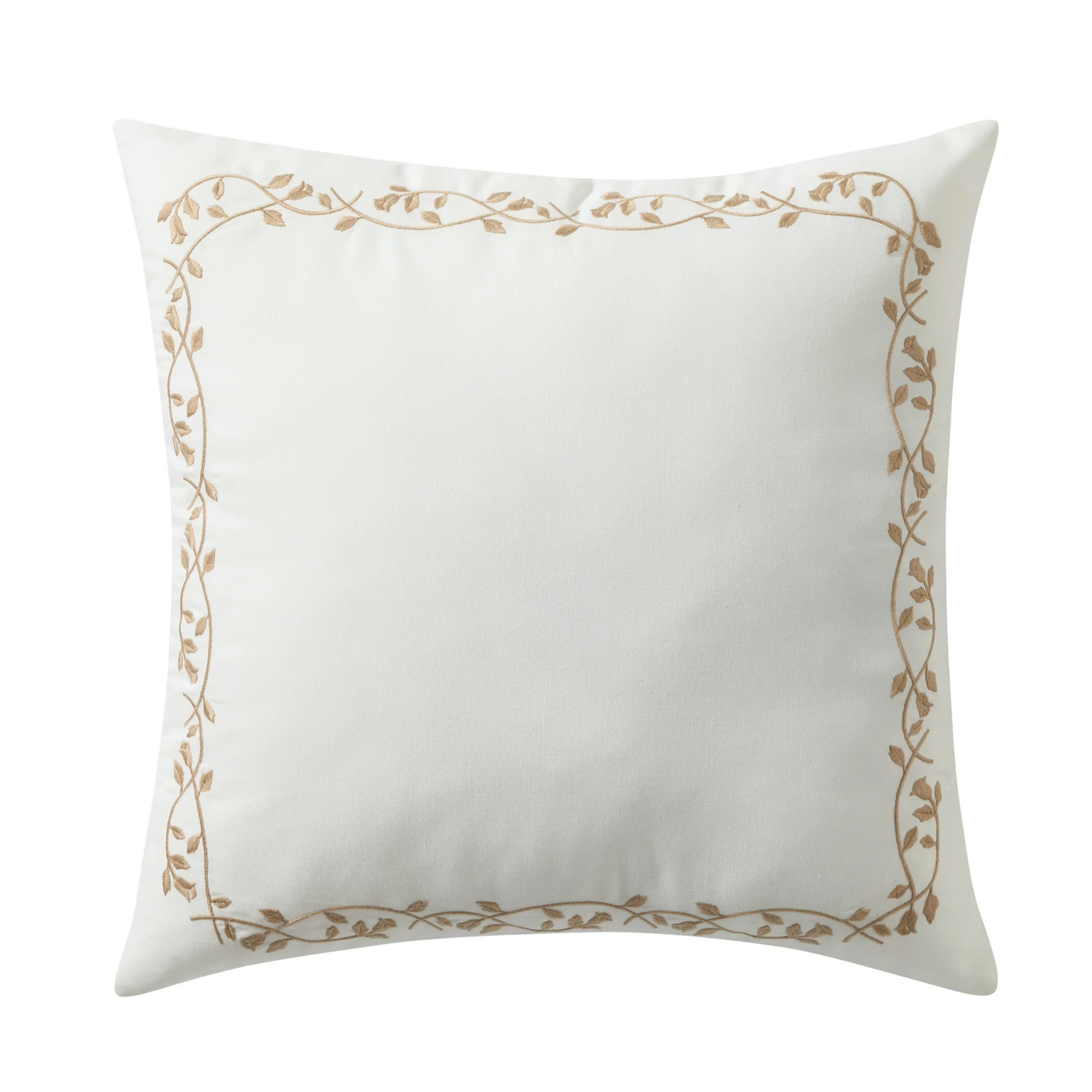 My Texas House White Floral Embroidered 18" x 18" Outdoor Pillow | Walmart (US)