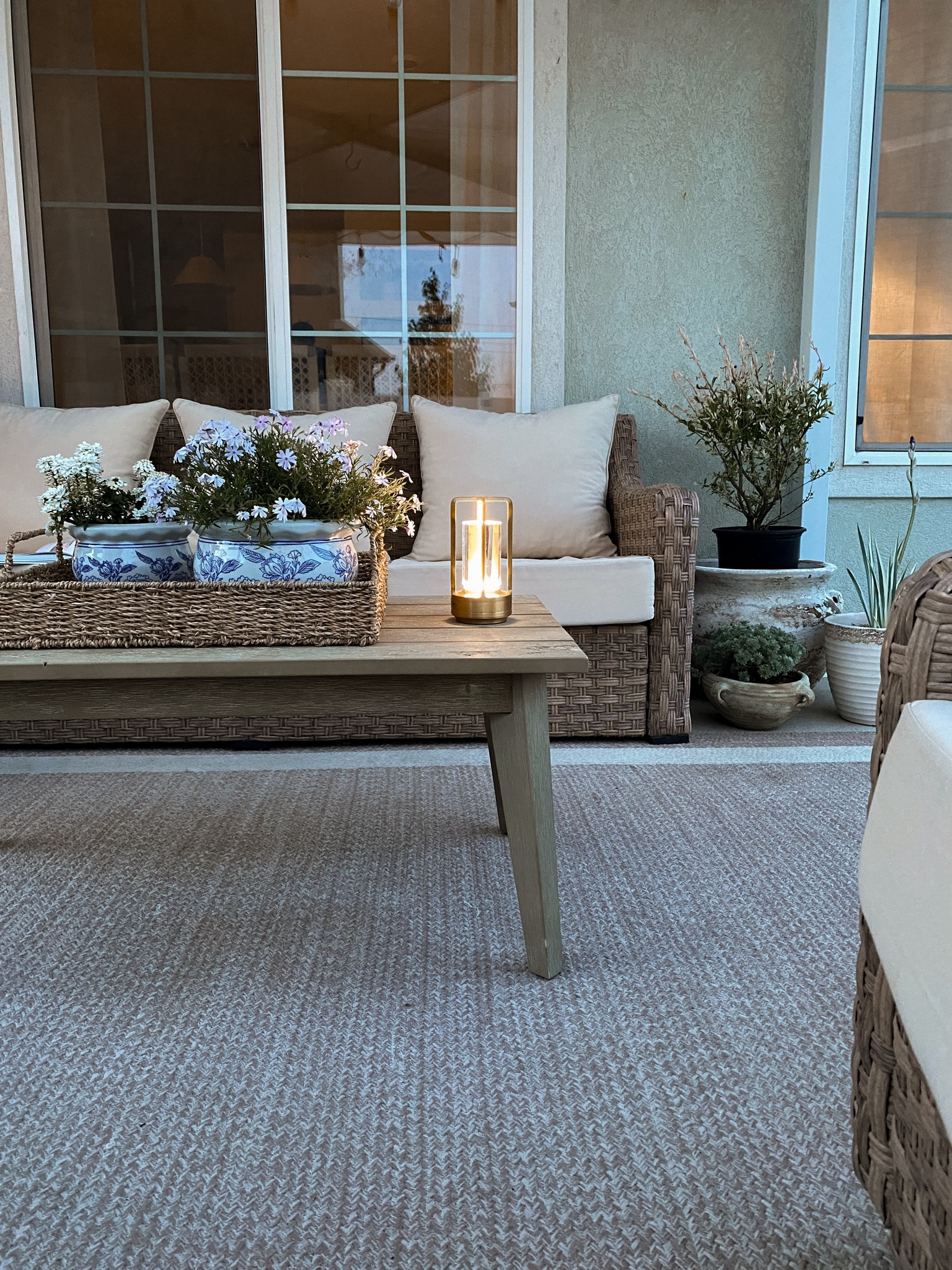 The perfect ambiance for a summer evening! ✨





#homedecor #patio #outdoor #furniture #sofa #chair #rug #amazon #coffeetable #home #summer 

#LTKSeasonal #LTKHome #LTKFamily