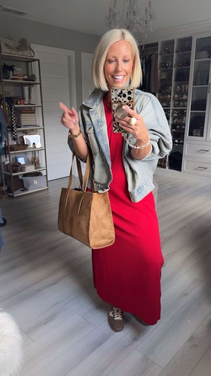 Dress small
Jacket medium (could have done small -runs oversized)

#LTKSaleAlert #LTKootd #LTKSeasonal