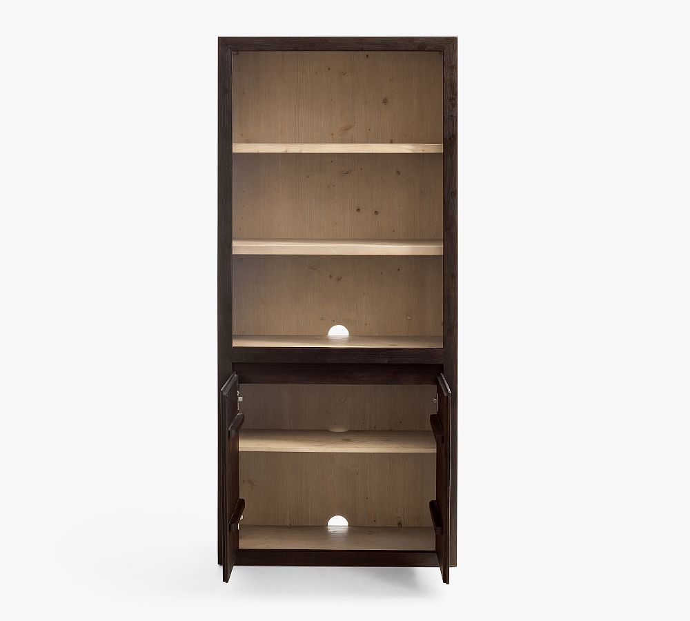 Folsom Two-Toned Bookcase with Doors | Pottery Barn (US)