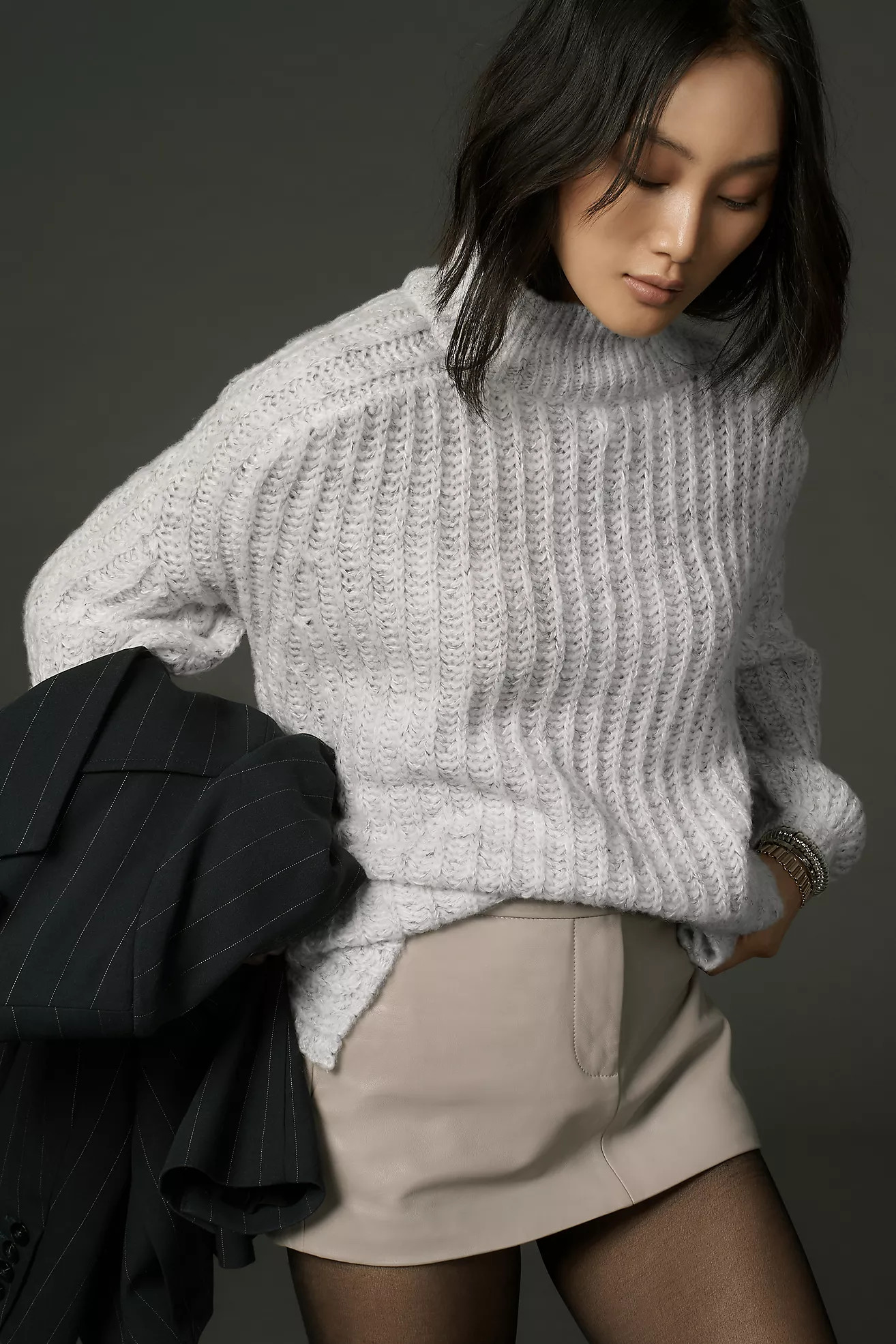 Pilcro Textured Tunic Sweater | Anthropologie (US)