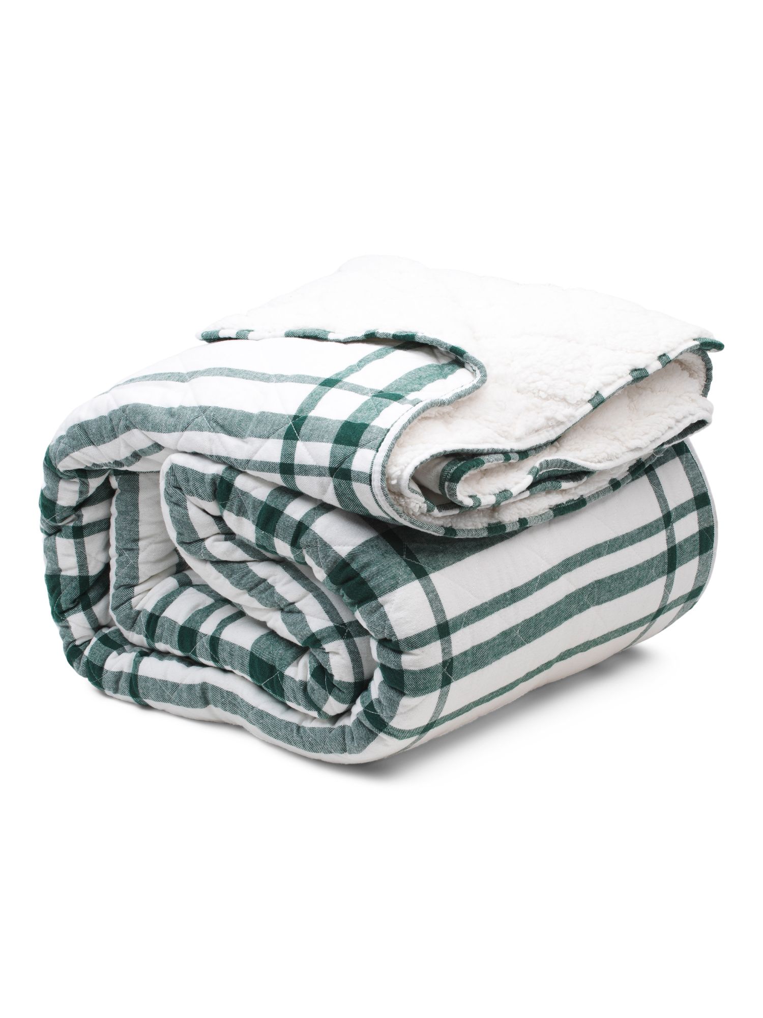 Glasgow Sherpa Reverse Woven Flannel Quilt Set | Gifts For Him | Marshalls | Marshalls