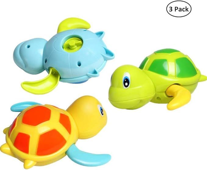 Dmeixs Baby Bath Toy Wind Up Tub Toys Swimming Turtle Bathtub Toys for Toddlers 1-3 Floating Wate... | Amazon (US)
