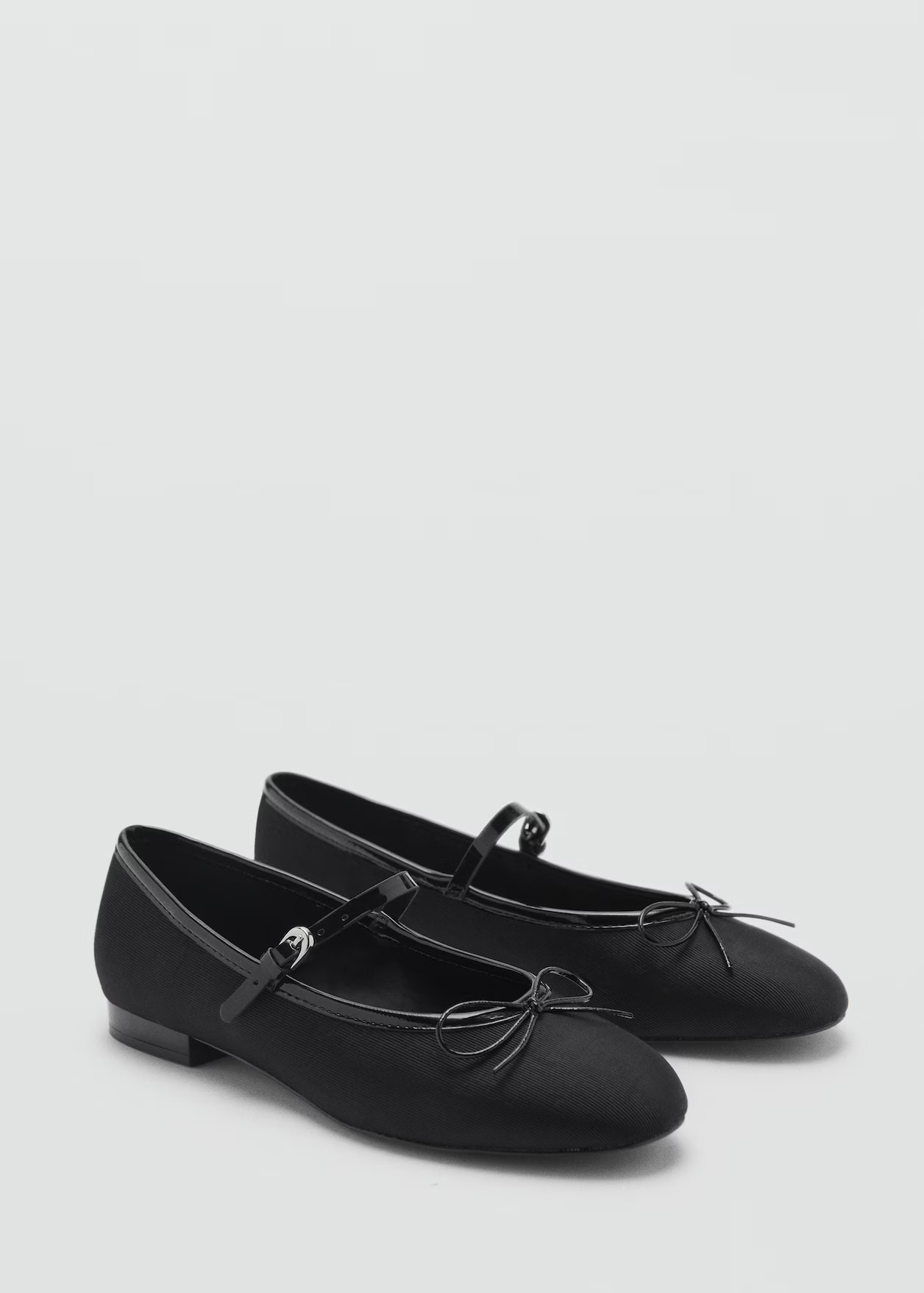 Ballerinas with strip and bow detail - Women | MANGO United Kingdom | MANGO (UK)