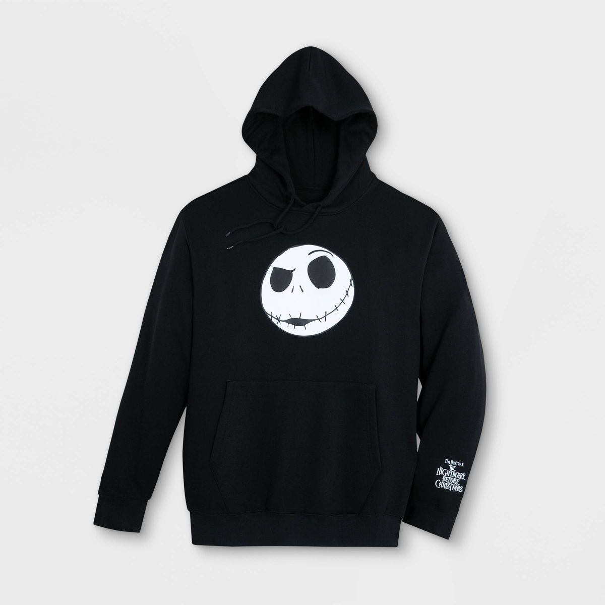 Men's The Nightmare Before Christmas Jack Skellington Fleece Pullover Sweatshirt - Black - Disney... | Target