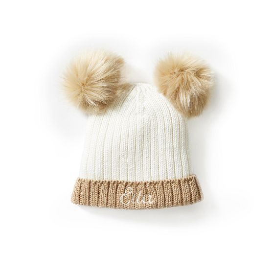 Double Pom Pom Baby Hat | Mark and Graham