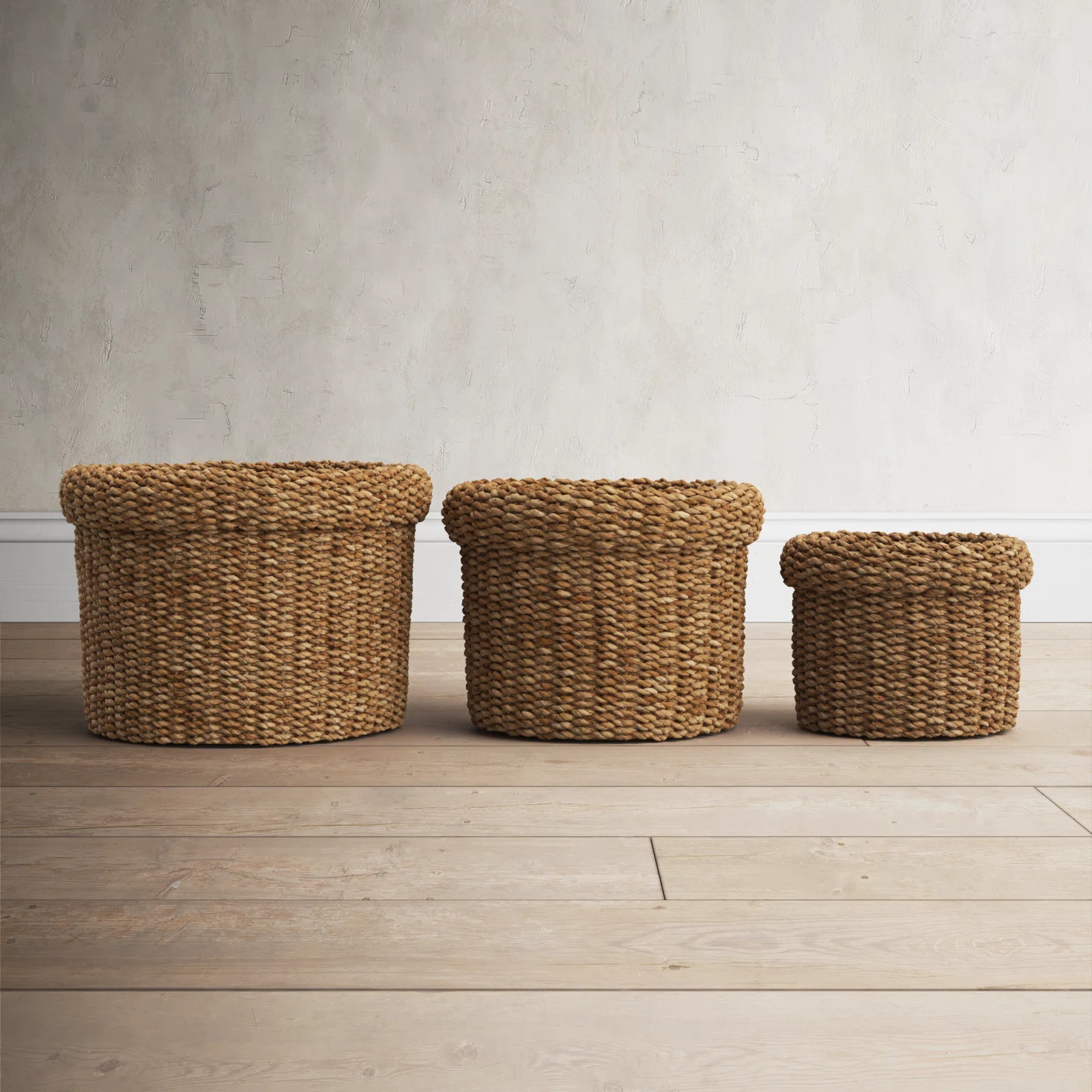 Salana Handmade Seagrass Basket - Set of 3 | Wayfair North America