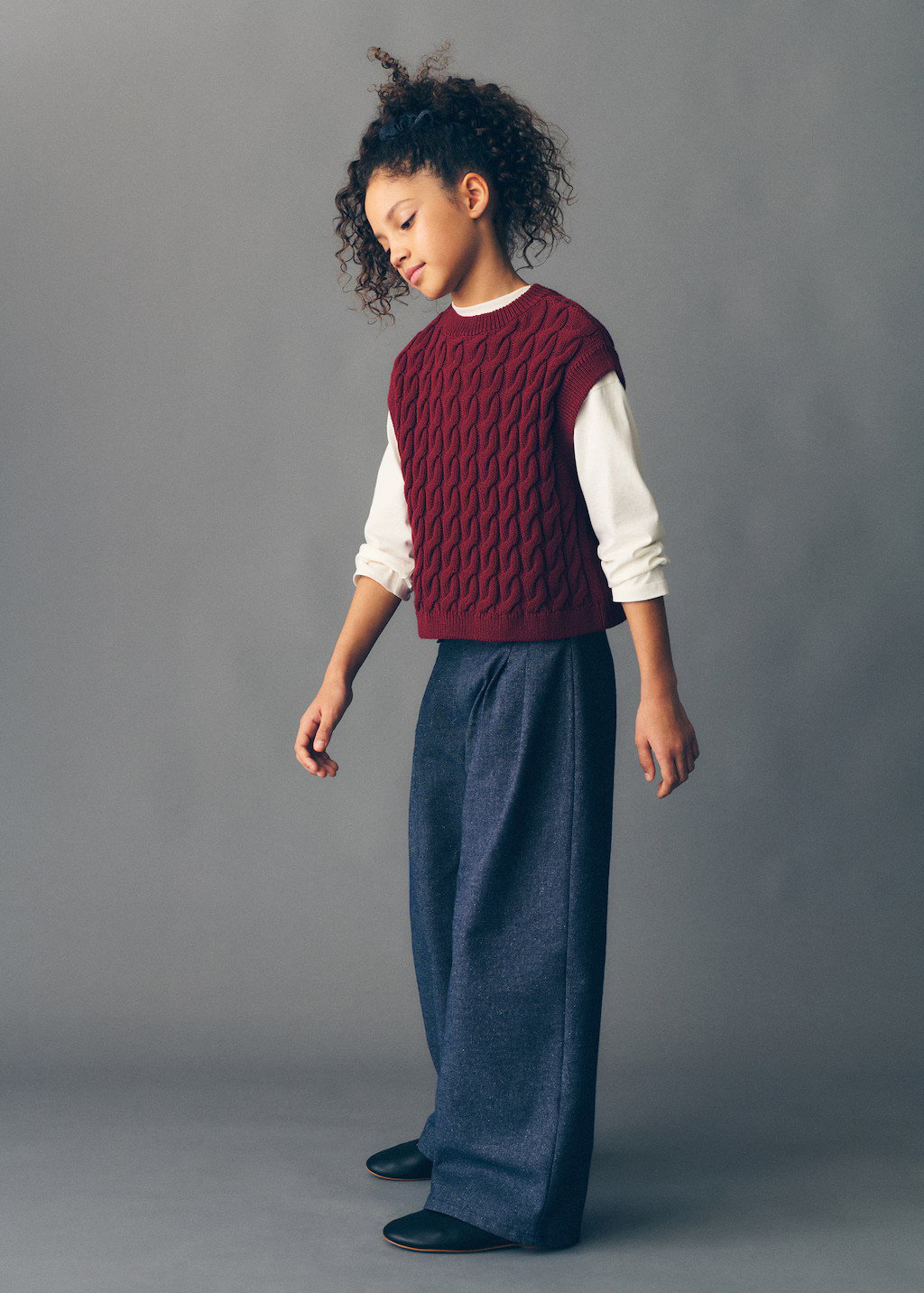 Braided-knit gilet - Kids | MANGO USA | Mango (US/MX/AU)