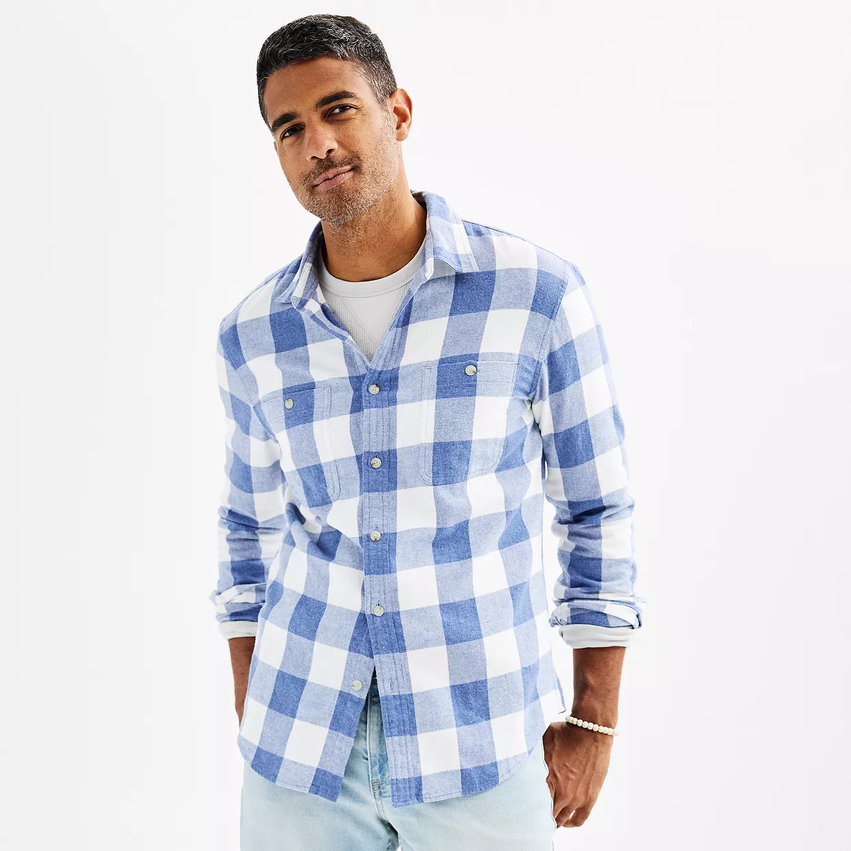 Men's Sonoma Goods For Life® Flannel Button-Down Shirt | Kohl's