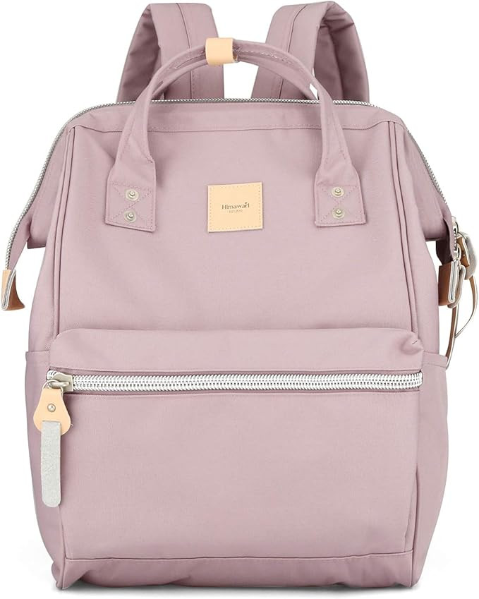 Himawari Laptop Backpack, Stylish Eco-Friendly Canvas, 11"x16"x6.3", Large Capacity, Multi-Functi... | Amazon (US)