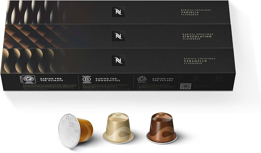 Nespresso Capsules Original, Barista Flavored Pack, 50 Count Espresso Coffee Pods | Amazon (US)