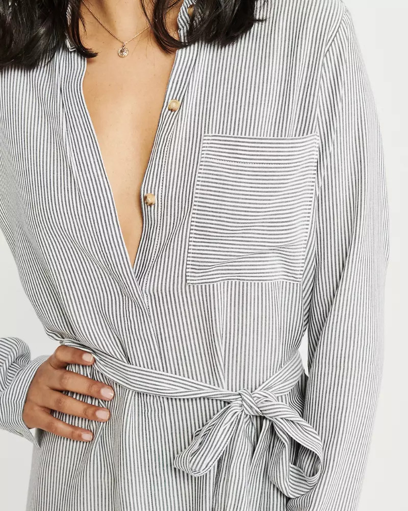 Drapey Shirtdress | Abercrombie & Fitch US & UK
