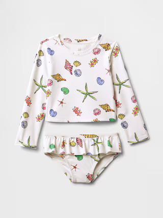 Baby & Toddler Rash Guard Swim Two-Piece | Gap (US)