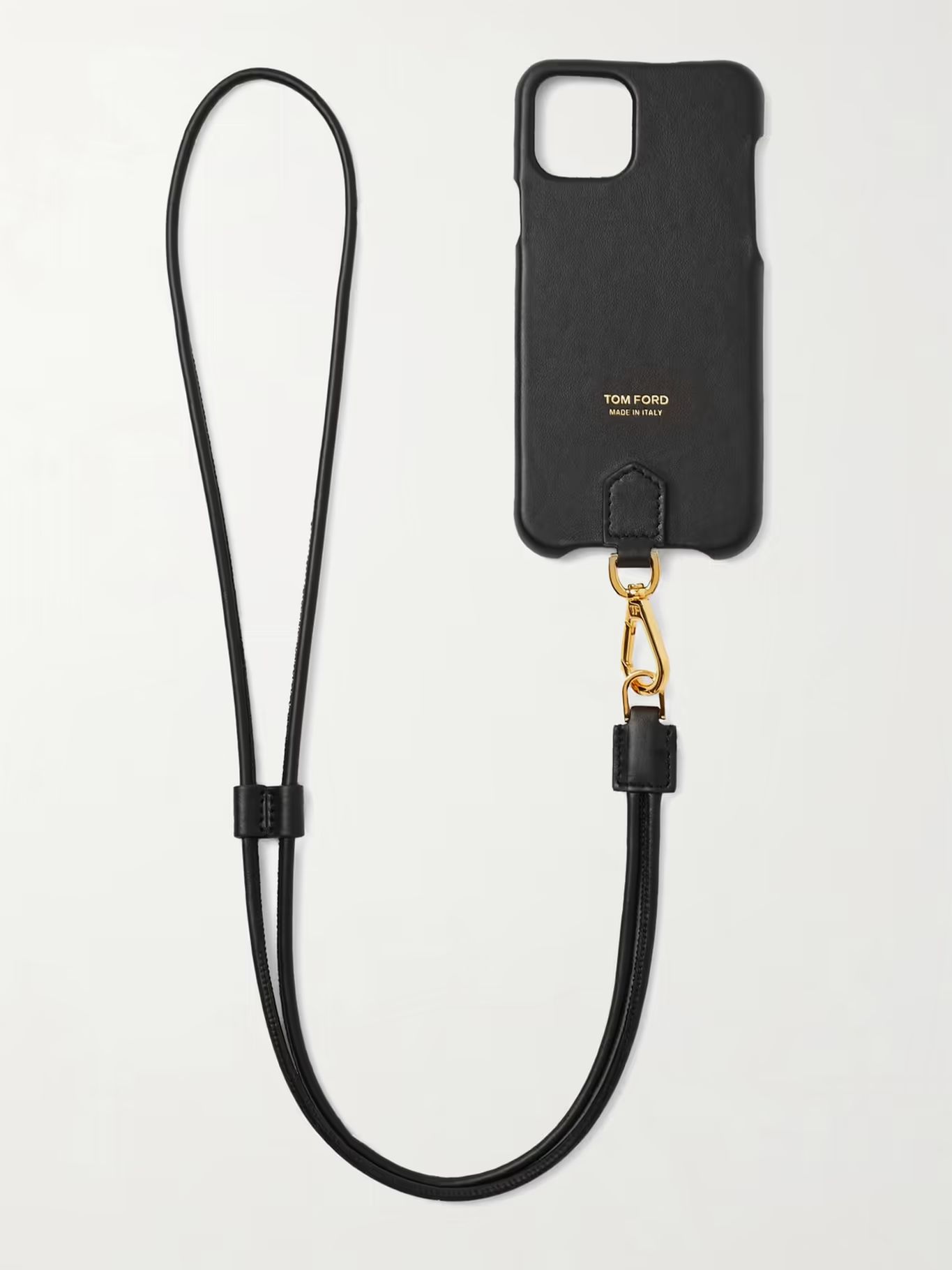 Logo-Print Leather iPhone 11 Pro Case with Lanyard | Mr Porter (EMEA)