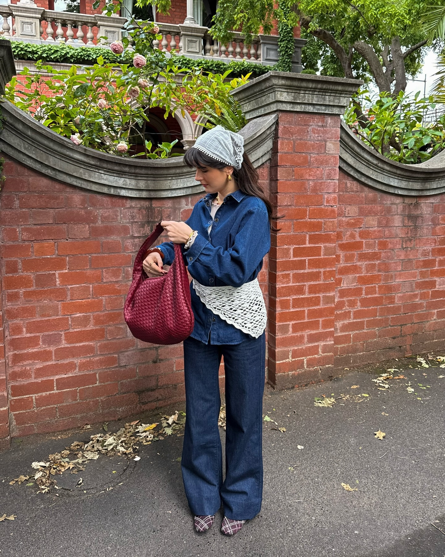 Crochet and denim 🫐🌸🥣🍒