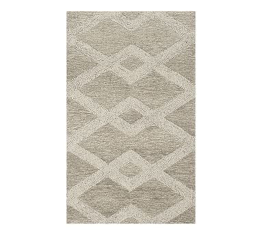 Chase Textured Hand-Tufted Wool Rug | Pottery Barn (US)