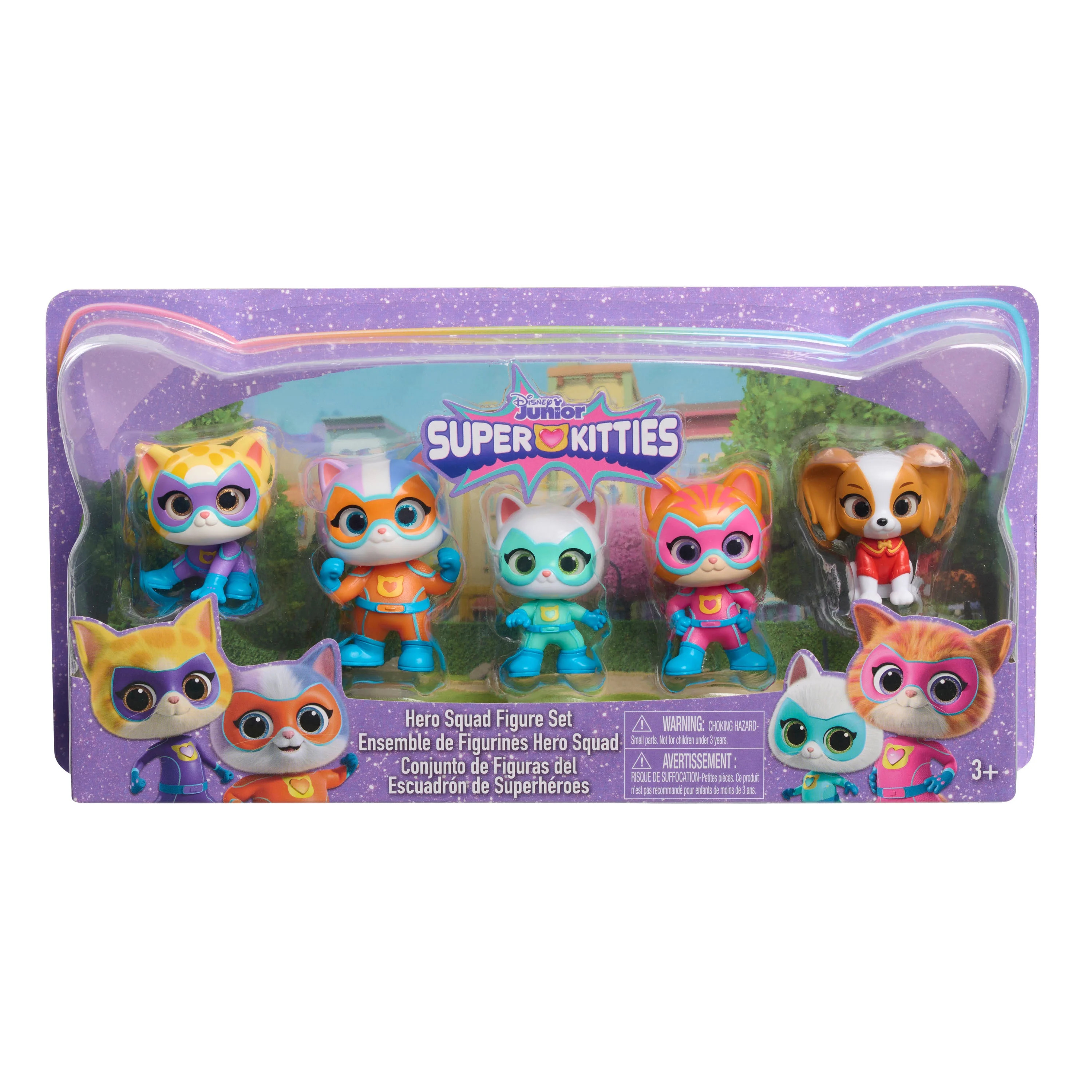 Disney Junior SuperKitties Hero Squad 5-Piece Figure Set, Kids Toys for Ages 3 up | Walmart (US)