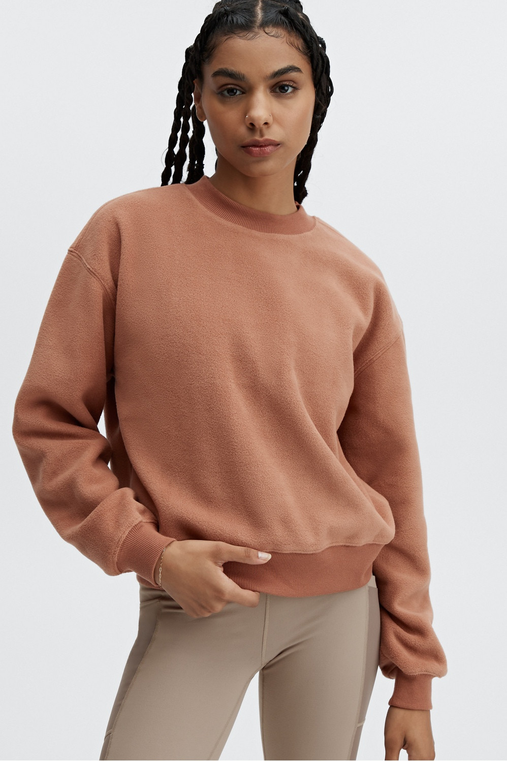 Rayne Polar Fleece Crewneck | Fabletics - North America