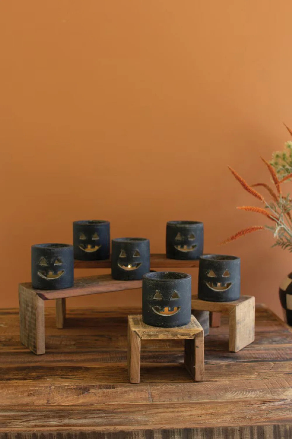 Birch Lane™ Esmeray Quinton SHORT BLACK CLAY JACK-O-LANTERN | Wayfair | Wayfair North America