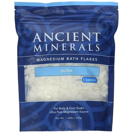ancient minerals magnesium bath flakes ultra with optimsm - single use - 1.65 lbs | Walmart (US)