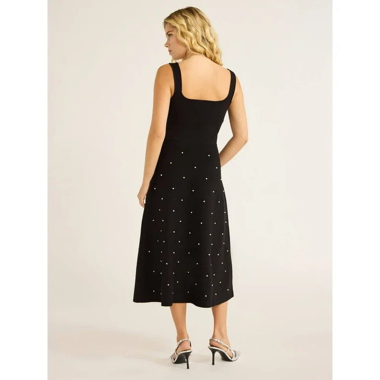 Free Assembly Women’s Beaded Sweater Dress, Sizes XS-XXXL | Walmart (US)