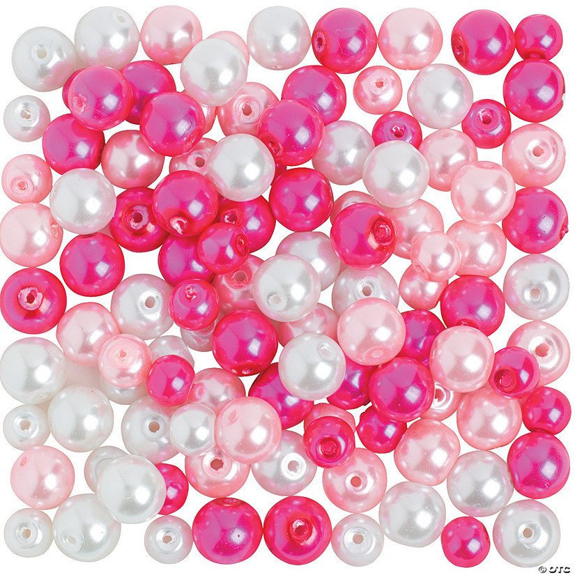 6mm - 8mm Bulk 200 Pc. Pearl Beads Assortment | Oriental Trading Company