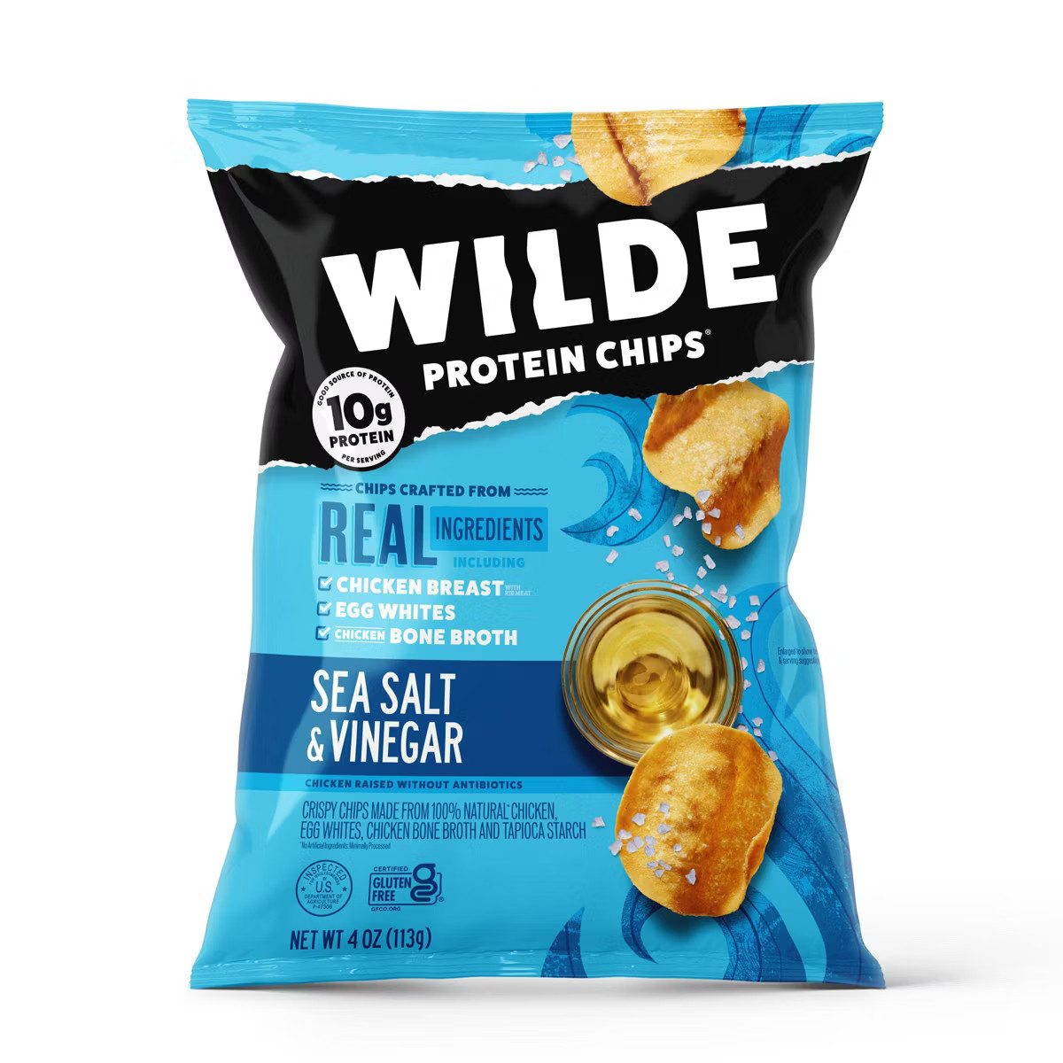 WILDE Protein Chips Sea Salt and Vinegar 4oz | Target