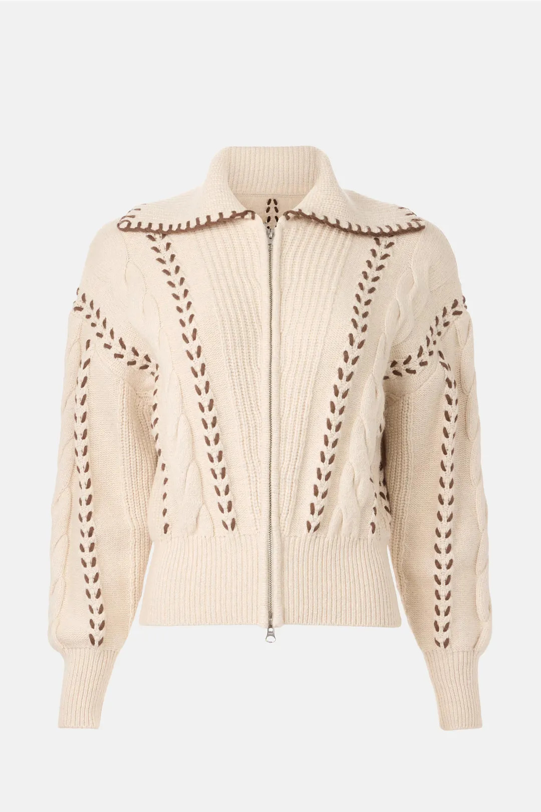 Lune Zip Front Cardigan | Rent the Runway