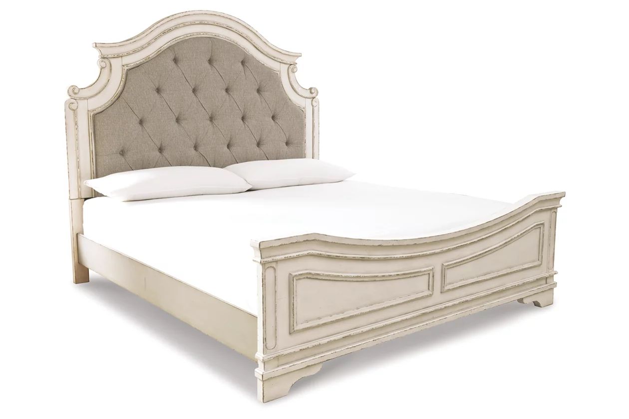 Realyn King Upholstered Panel Bed with Dresser | Ashley Homestore