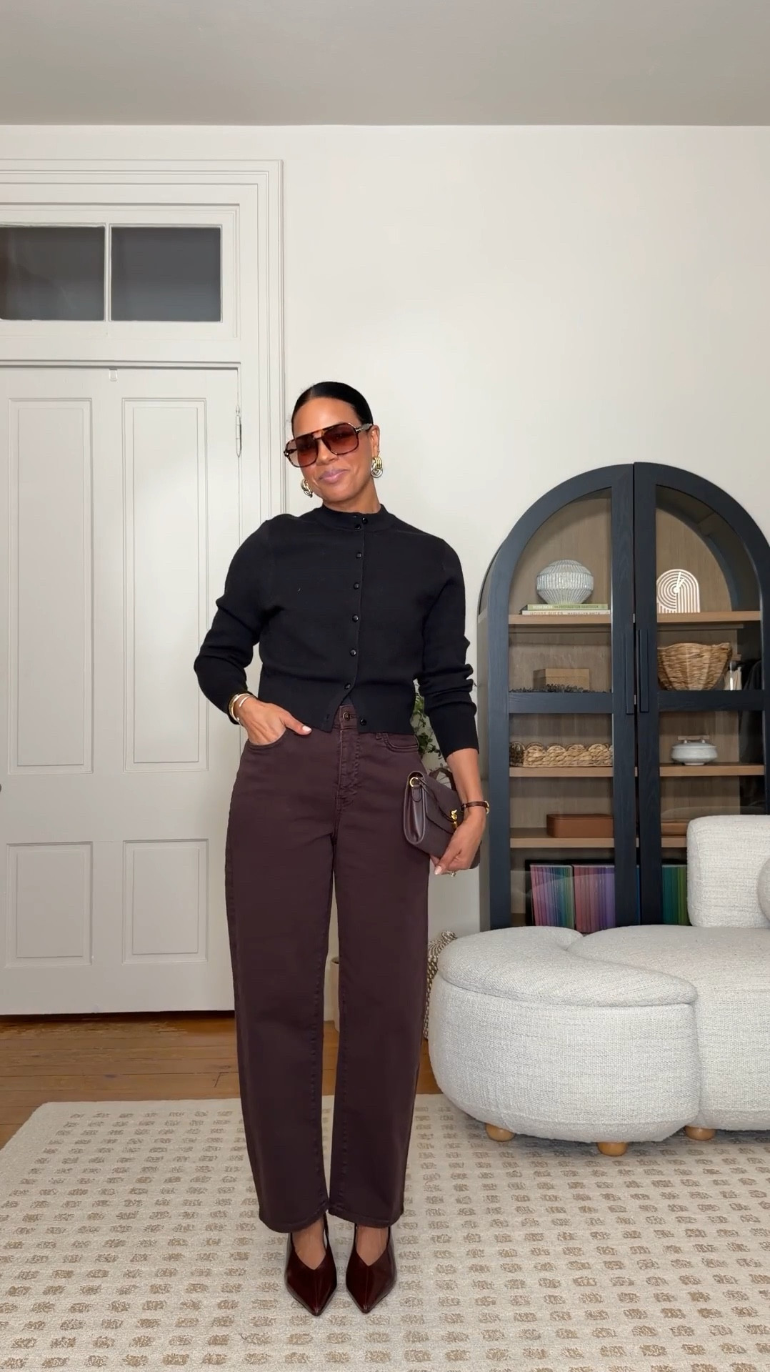 Full outfit details including accessories linked below :) size down in the black pants, everything else true to size! 

#LTKWorkwear #LTKMidsize #LTKFindsUnder50