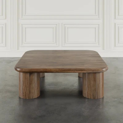 Byrne Global Modern 44" Square Solid Wood Coffee Table | Wayfair North America