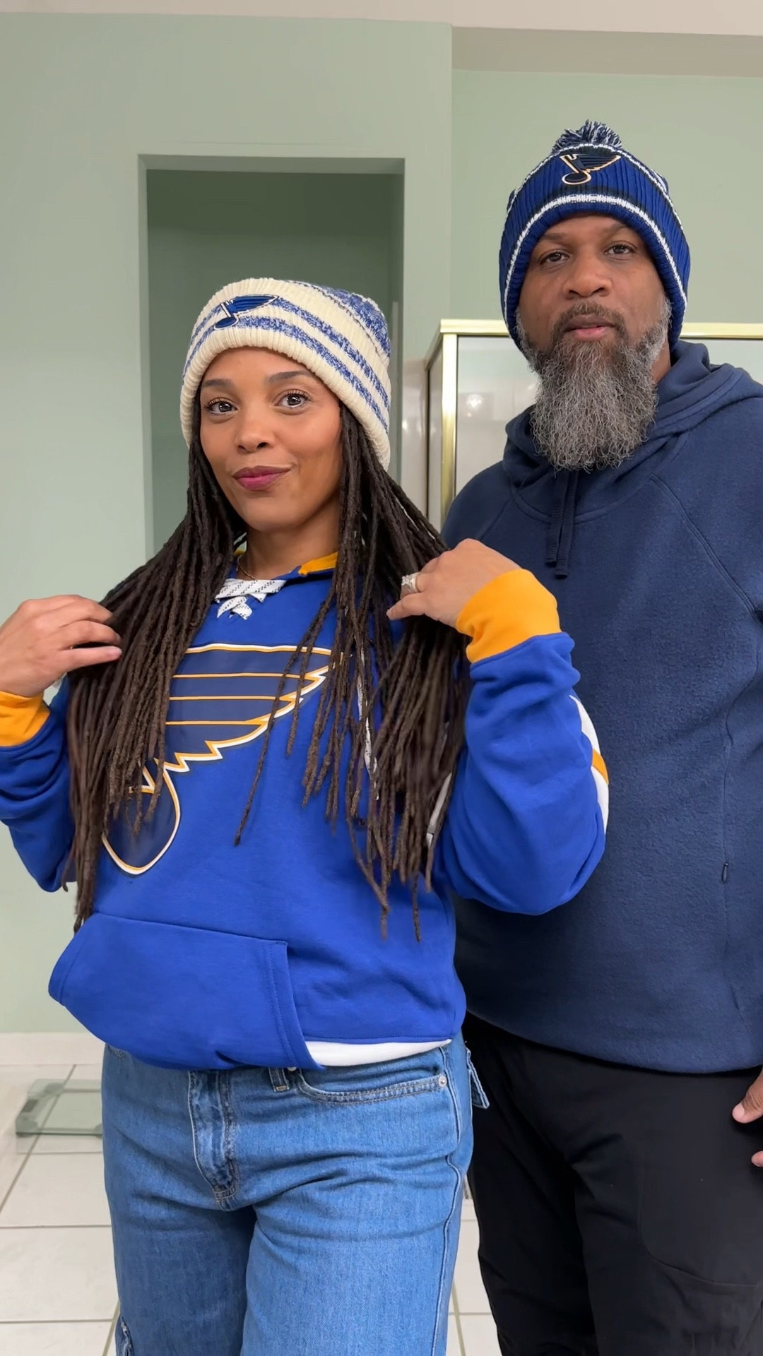 Our 1st hockey game! 