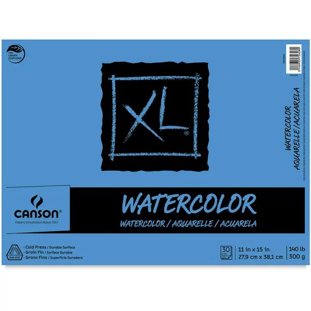 Canson XL Watercolor Paper Pad 11"X15"-30 Sheets | Walmart (US)