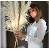 LUXE PROMO PAMPAS(6 Stem) 3 type 1 and 3 type 2 White Dried Pampas Plant Decor, Pampas Wedding Decor Bouquet, Boho Bohemian Wedding | Etsy (US)
